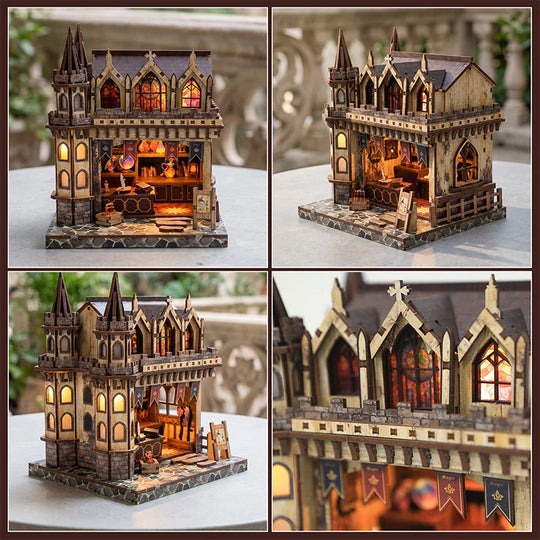 Ugeargeek Spire Magic Shop DIY Miniature House