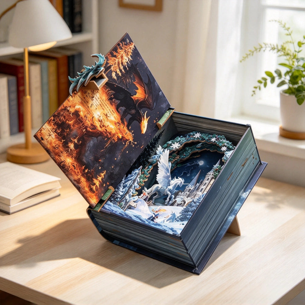 Ugeargeek Winter Sanctuary Book Nook Kit