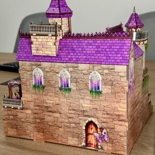 Ugeargeek Wisteria Dream Castle DIY Wooden Miniature House Kit