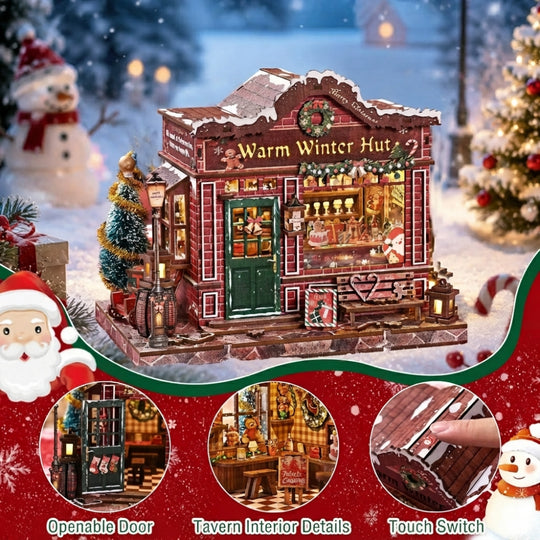 Ugeargeek Warm Winter Hut DIY 3D Miniature House