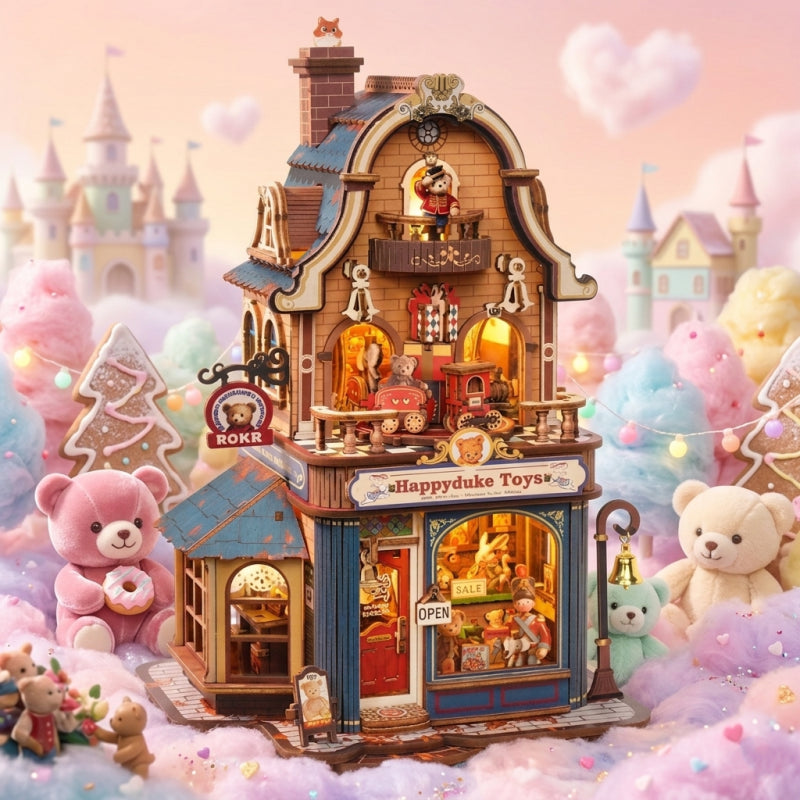 Bear Toy Shop Miniature Dollhouse Kit
