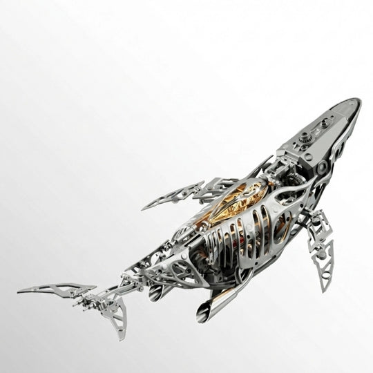 Mechanical Humpback Whale Premium Dynamic Bionic Artwork 3D Metal Model Kit