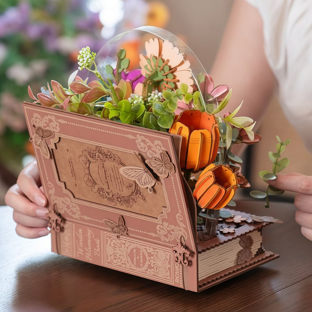 Ugeargeek 3D Wooden Flower Realm Puzzle Kit