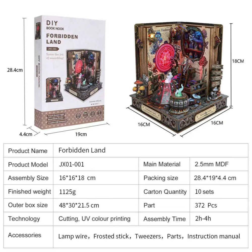 Ugeargeek The Alchemist’s Forbidden Codex 3D Book Nook