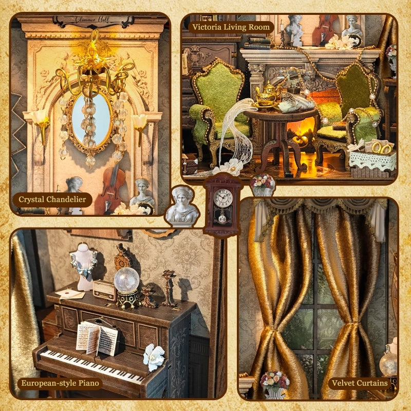 Ugeargeek Vintage Victorian Study 3D Wooden Diorama Kit