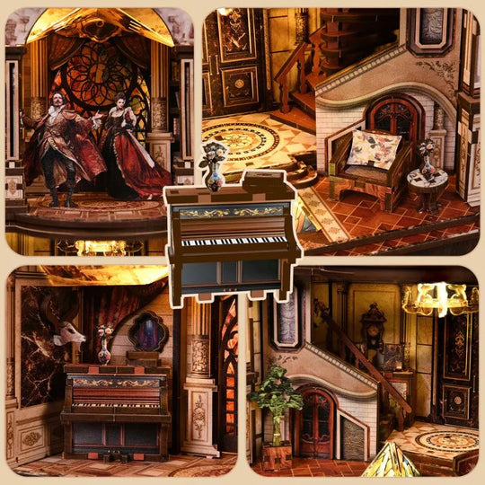 Dream Opera House DIY Wooden Miniature Book Nook Kit