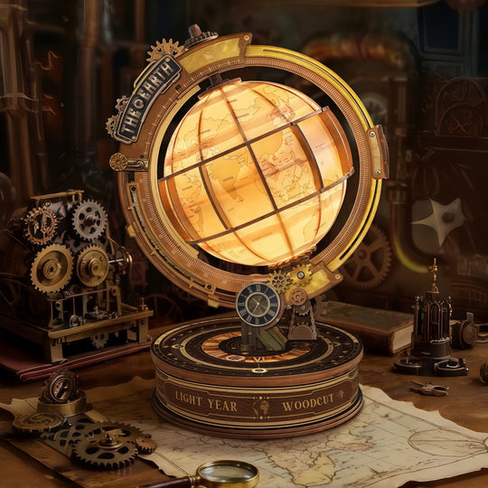 Ugeargeek Steampunk Celestial Globe 3D Wooden Puzzle