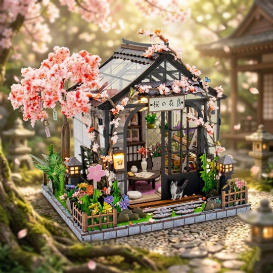 Ugeargeek DIY Miniature Sakura Greenhouse Kit