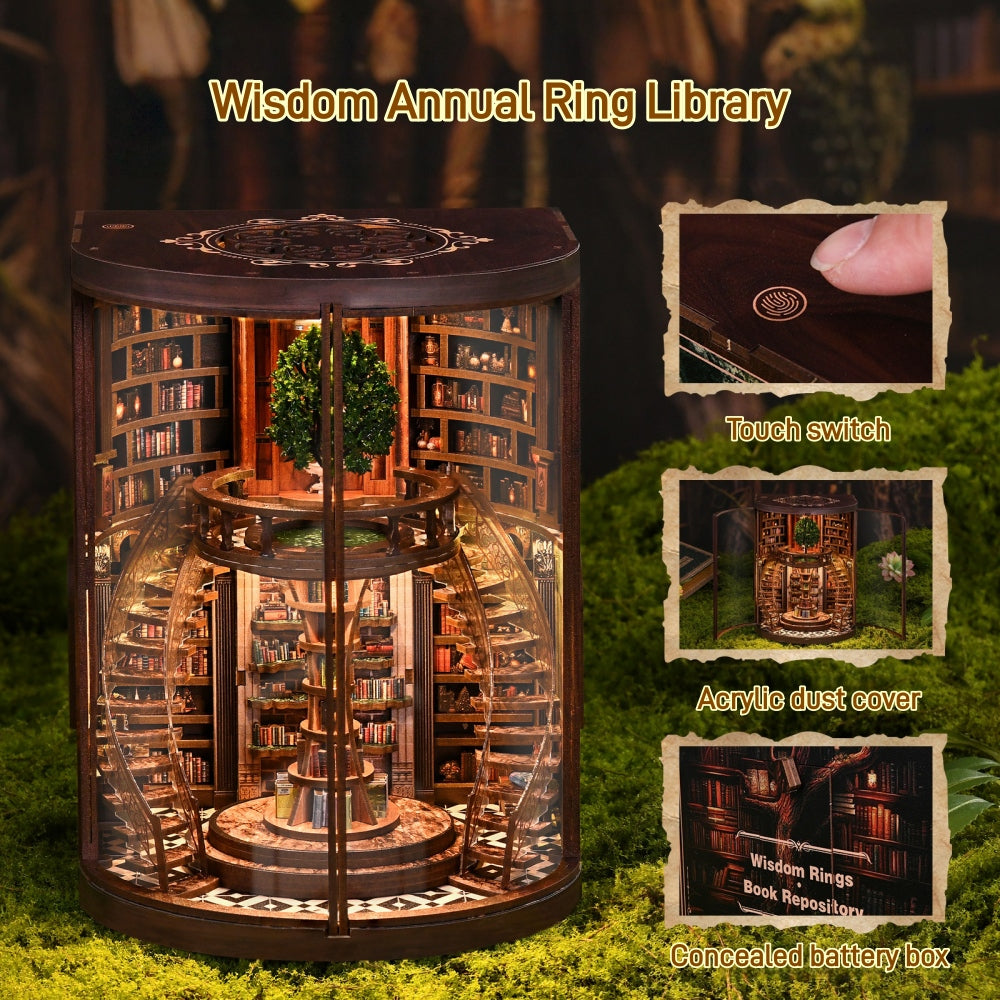 Ugeargeek Wisdom Annual Ring Library Enchanted Corner Book Nook Kit