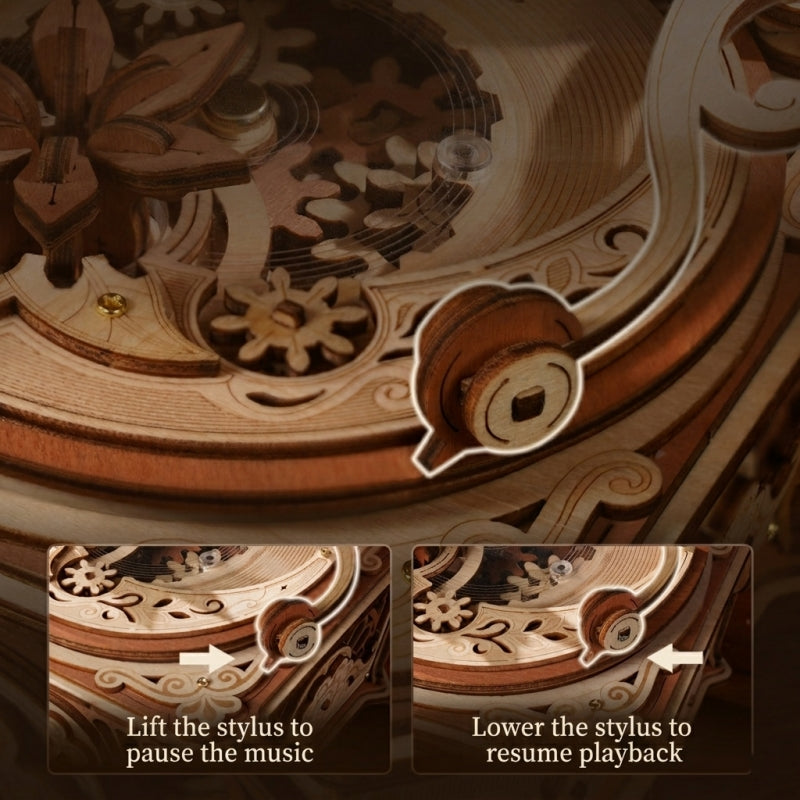 Vintage Gramophone DIY Mechanical Music Box