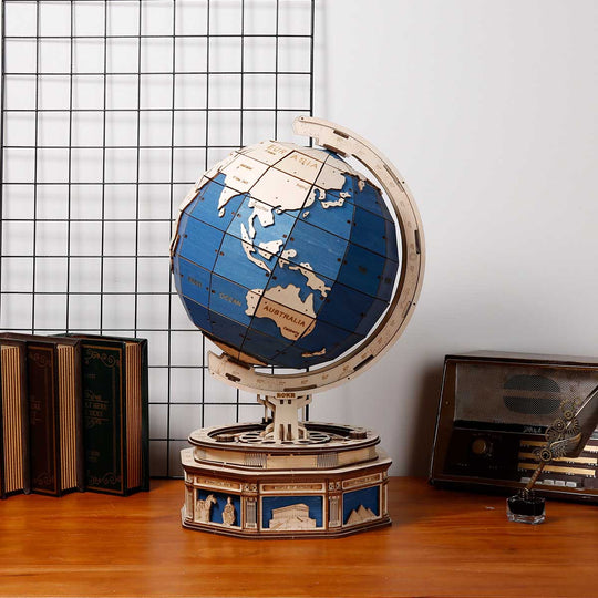 Le modèle Globe Puzzle en bois 3D ST002 Rokr 