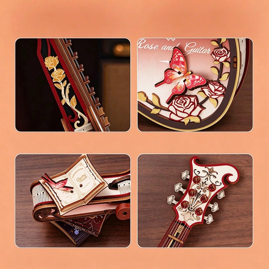 Playable Electric Guitar Music Box