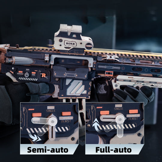 M416 Mechanical Assault Rifle 3D Wooden Puzzle