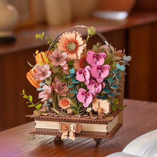 Ugeargeek 3D Wooden Flower Realm Puzzle Kit