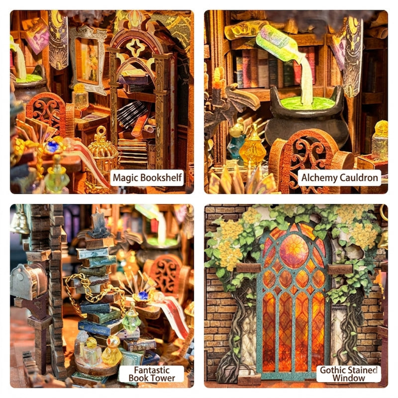 Ugeargeek Mystical Timekeeper's Atelier DIY Book Nook