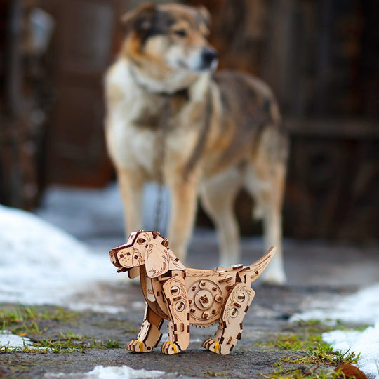 Ugeargeek Mechanical Puppy Dog 3D Wooden Puzzle