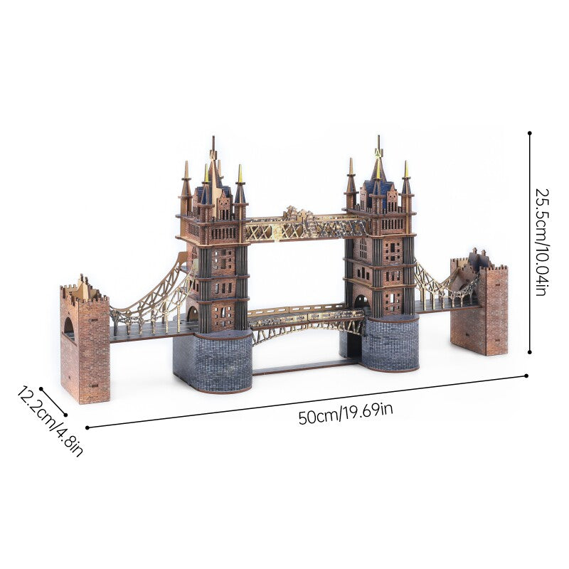 Ugeargeek London Tower Bridge 3D Wooden Puzzle