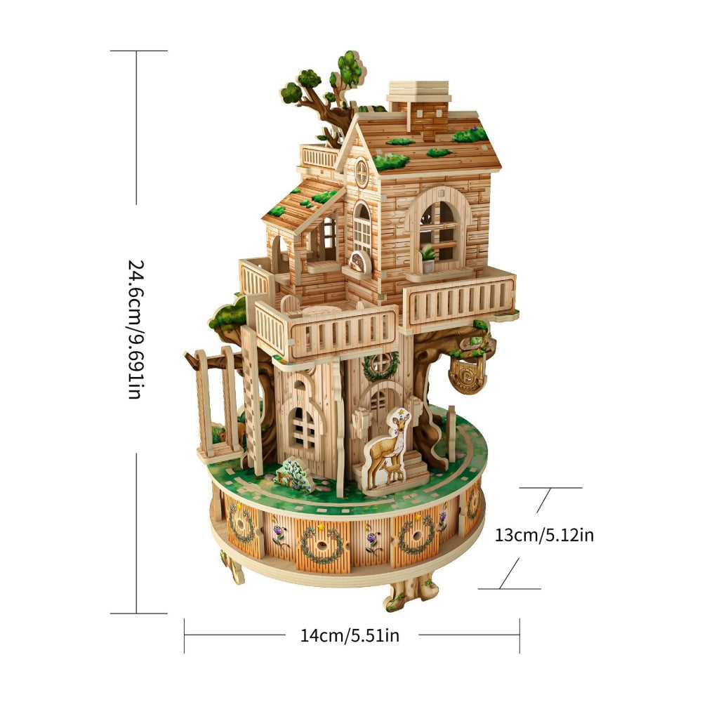 Ugeargeek Evergreen Forest Treehouse 3D Wooden Puzzle