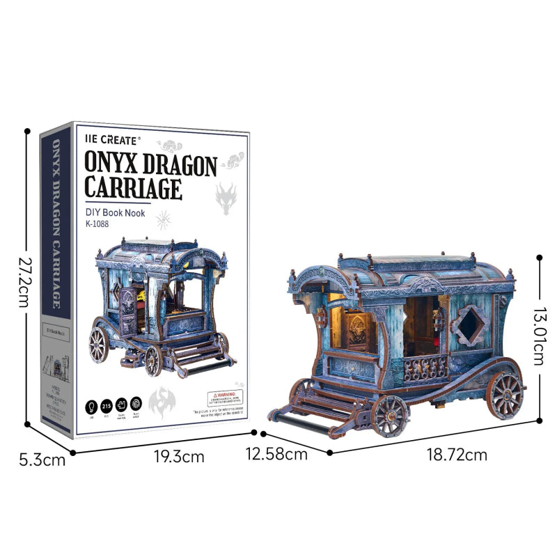 Gothic Caravan Midnight Traveler 3D Wooden Puzzle Diorama