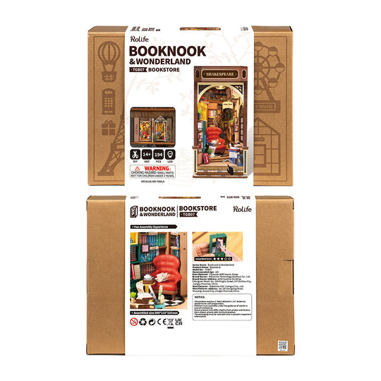 Bookstore DIY Book Nook Shelf Insert Kit TGB07 Rolife