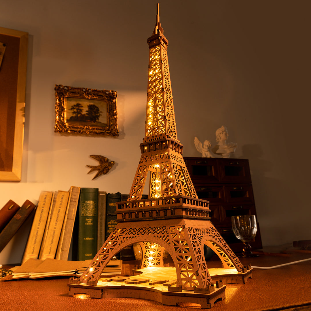 Night of the Eiffel Tower 3D Wooden Puzzle TGL01 Rolife