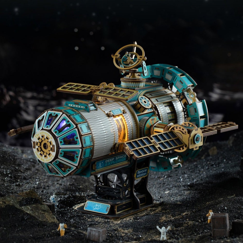 Ugeargeek The Celestial Prism Space Station 3D Wooden Puzzle Model Kit