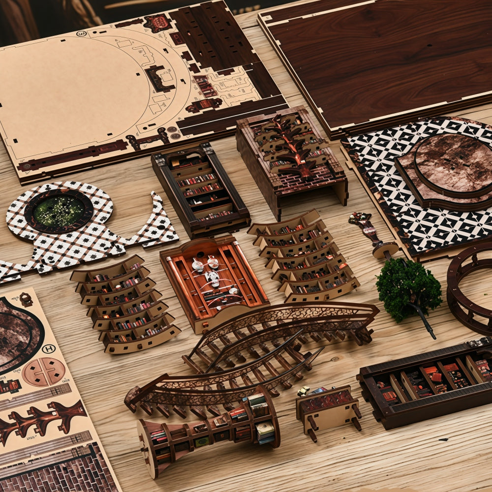 Ugeargeek Wisdom Annual Ring Library Enchanted Corner Book Nook Kit