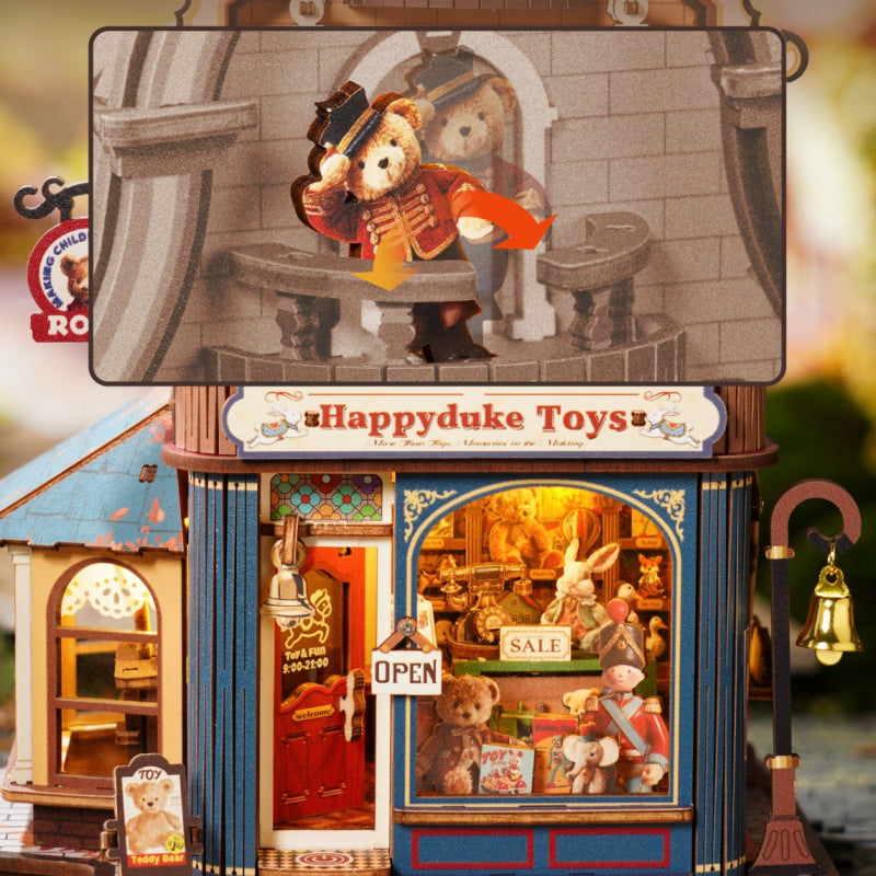 Bear Toy Shop Miniature Dollhouse Kit