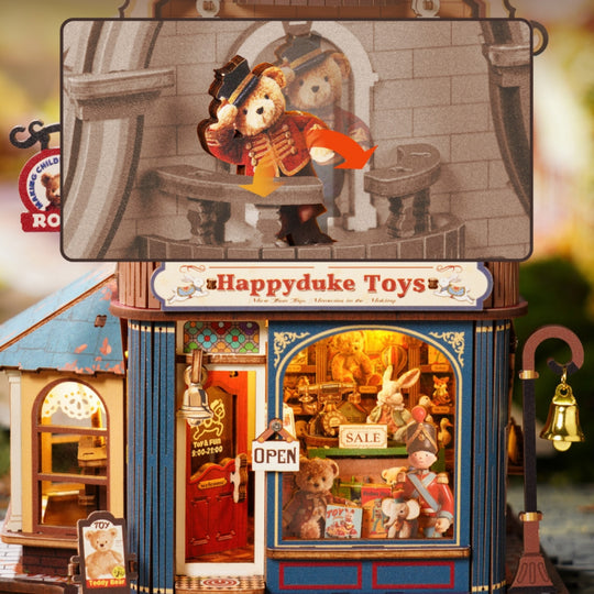 Bear Toy Shop Miniature Dollhouse Kit