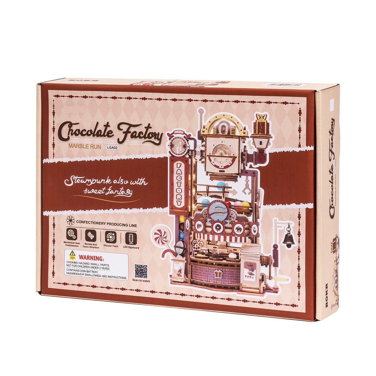 Chocolate Factory Marble Run 3D Wooden Puzzle LGA02 Rokr – Ugeargeek