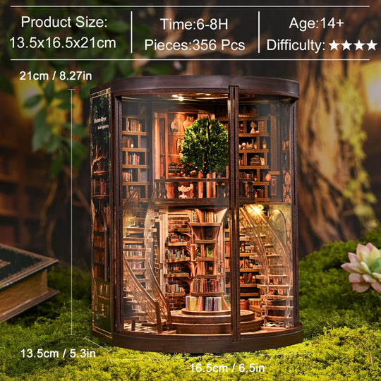 Ugeargeek Wisdom Annual Ring Library Enchanted Corner Book Nook Kit