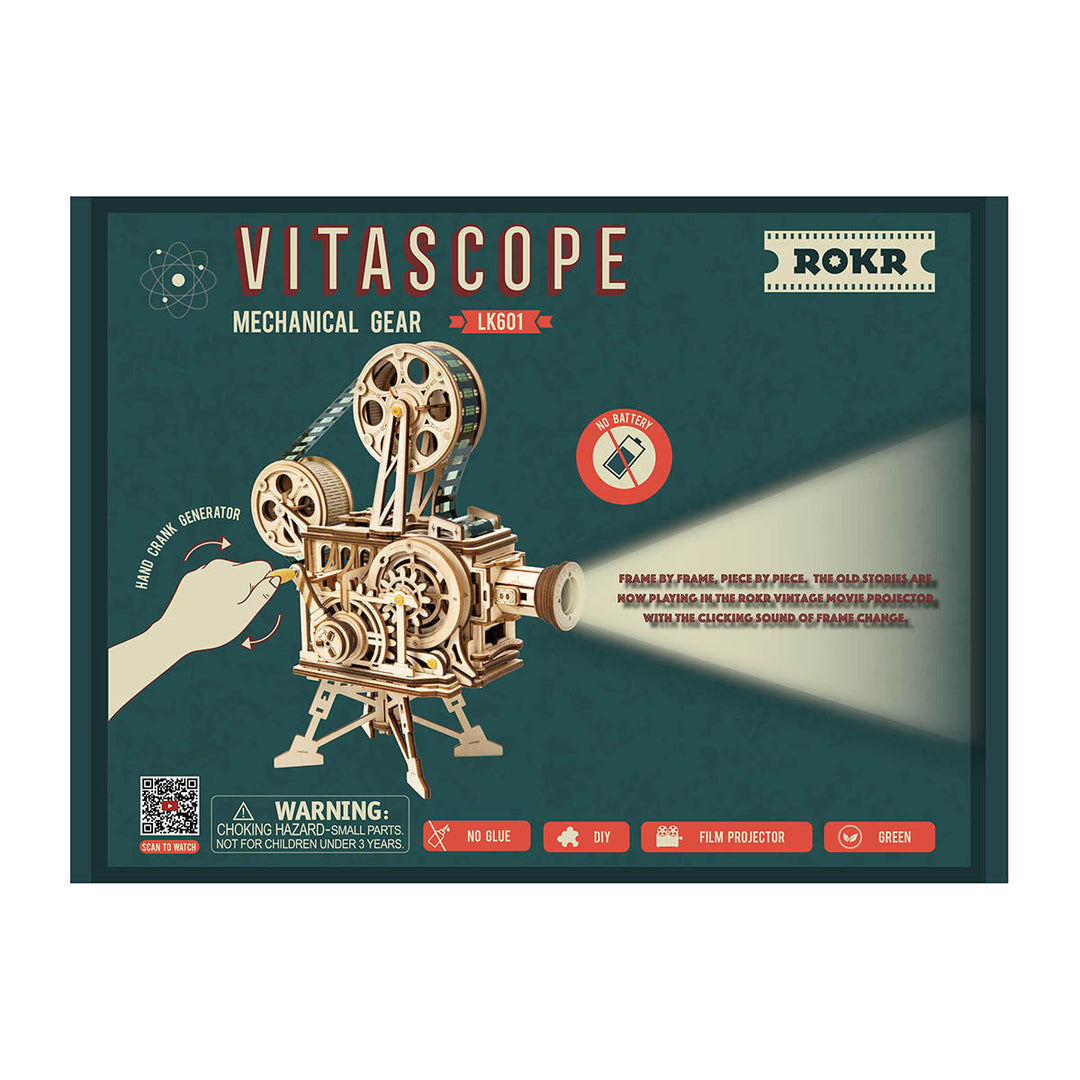 Vitascope Movie Projector 3D Wooden Puzzle LK601 Rokr