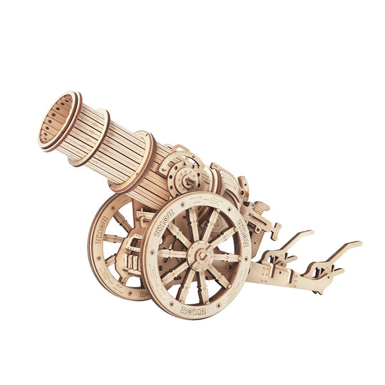 3D Wooden Puzzle Wheeled Siege Artillery KW801 Rokr