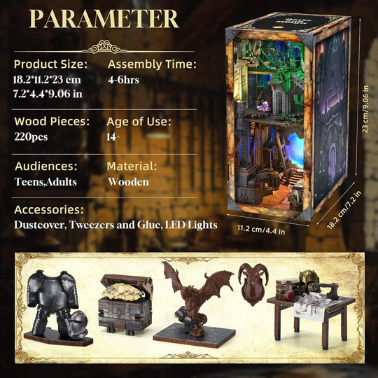 Ugeargeek DIY Book Nook Kit - Blade and Magic