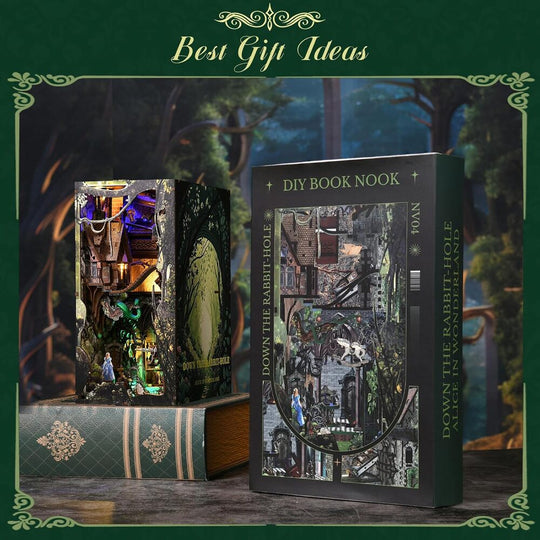 Ugeargeek DIY Book Nook Kit - Down The Rabbit-Hole