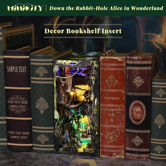 Ugeargeek DIY Book Nook Kit - Down The Rabbit-Hole