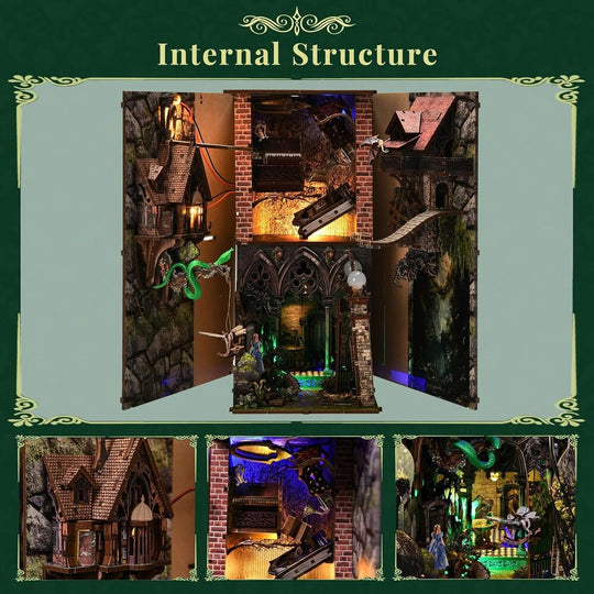 Ugeargeek DIY Book Nook Kit - Down The Rabbit-Hole