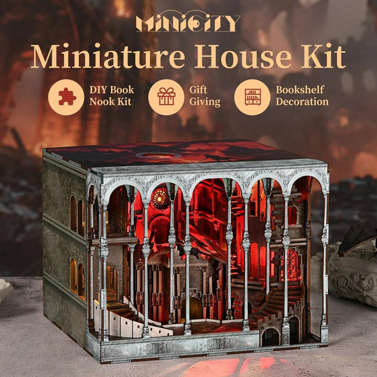 Ugeargeek DIY Book Nook Kit - Ember Castle