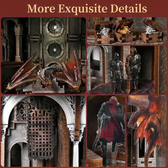 Ugeargeek DIY Book Nook Kit - Ember Castle