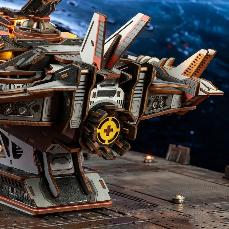 Ugeargeek Explorer 01 Cyberpunk Sci-Fi Spaceship 3D Wooden Puzzle