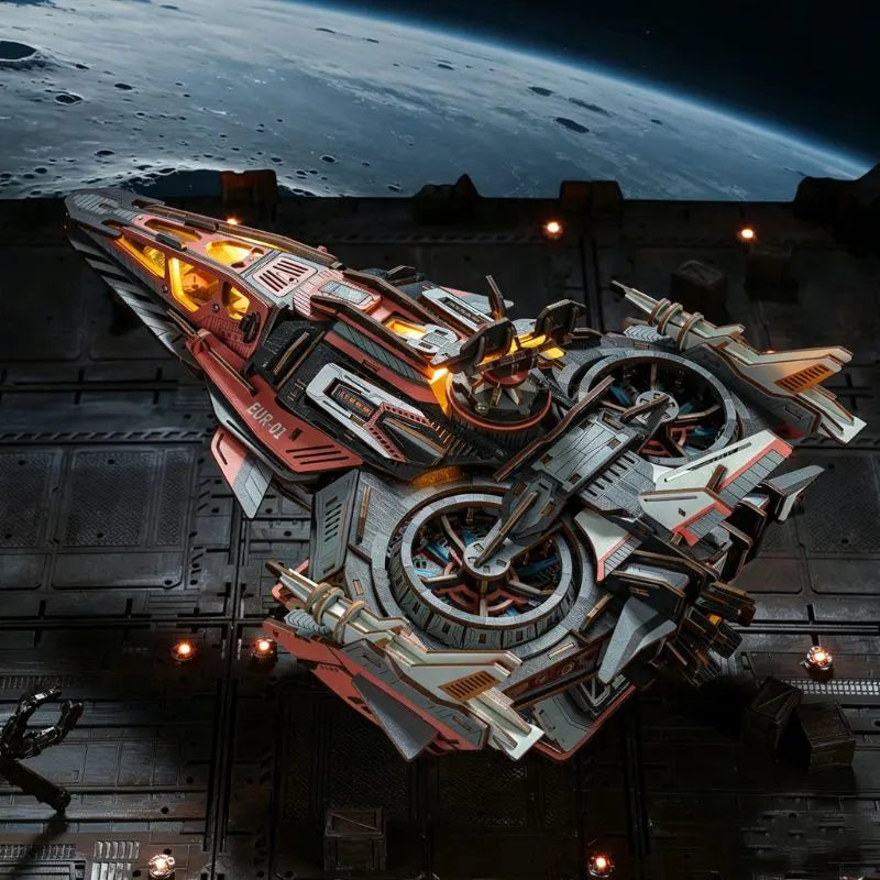 Ugeargeek Explorer 01 Cyberpunk Sci-Fi Spaceship 3D Wooden Puzzle