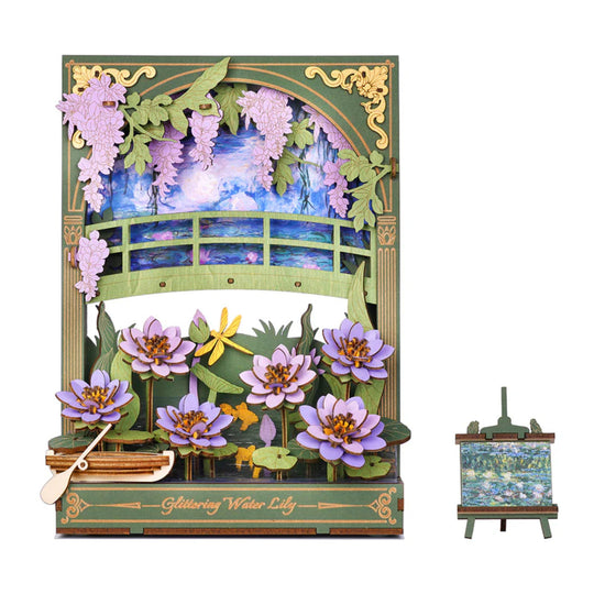 Ugeargeek Glittering Water Lily Wall Art