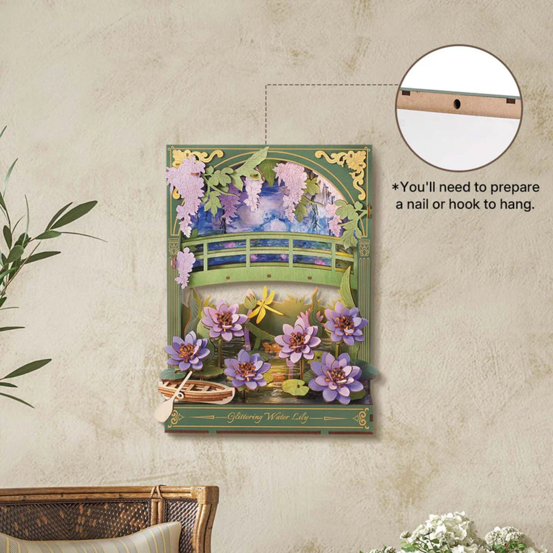 Ugeargeek Glittering Water Lily Wall Art