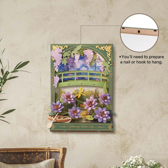 Ugeargeek Glittering Water Lily Wall Art