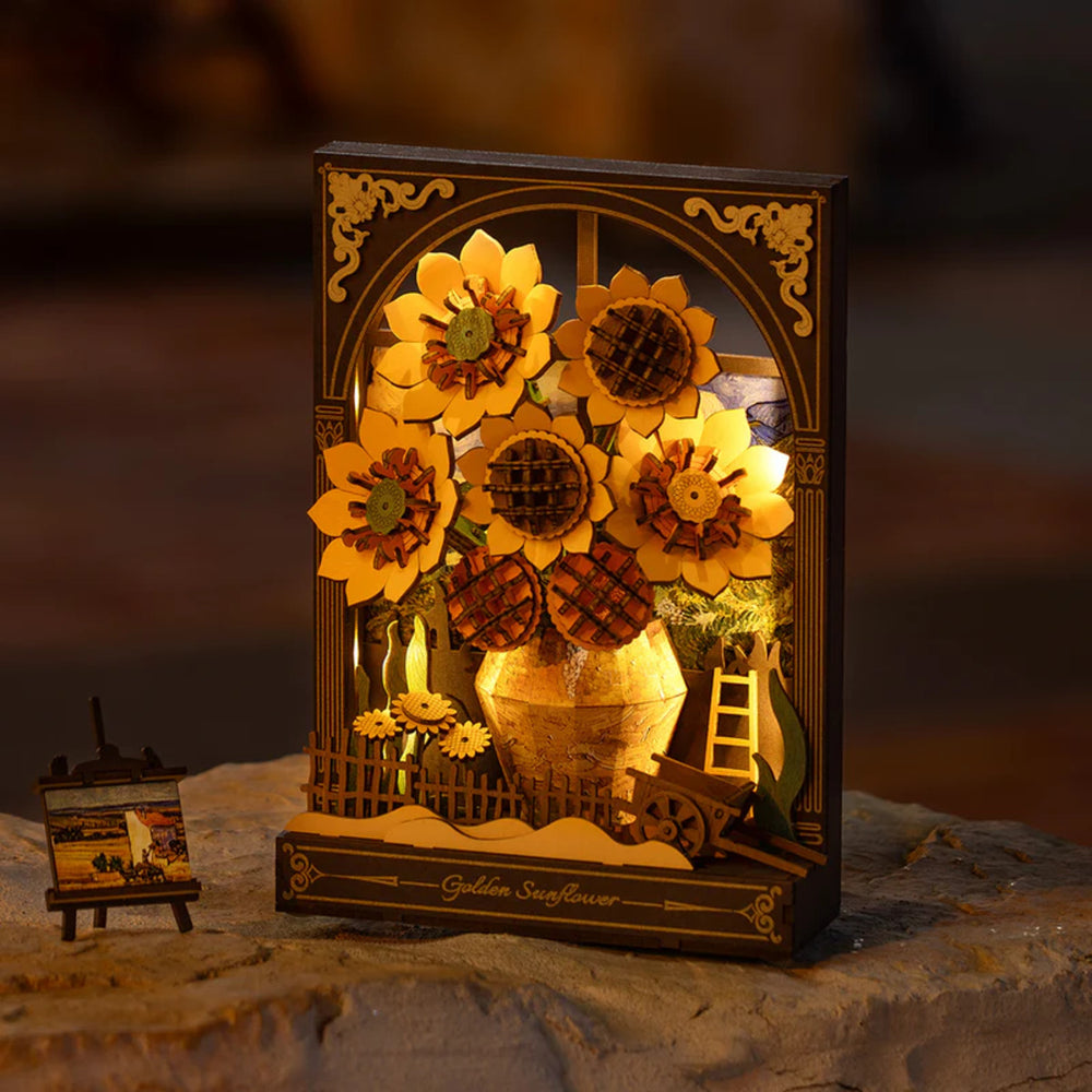 Ugeargeek Golden Sunflower Wall Art