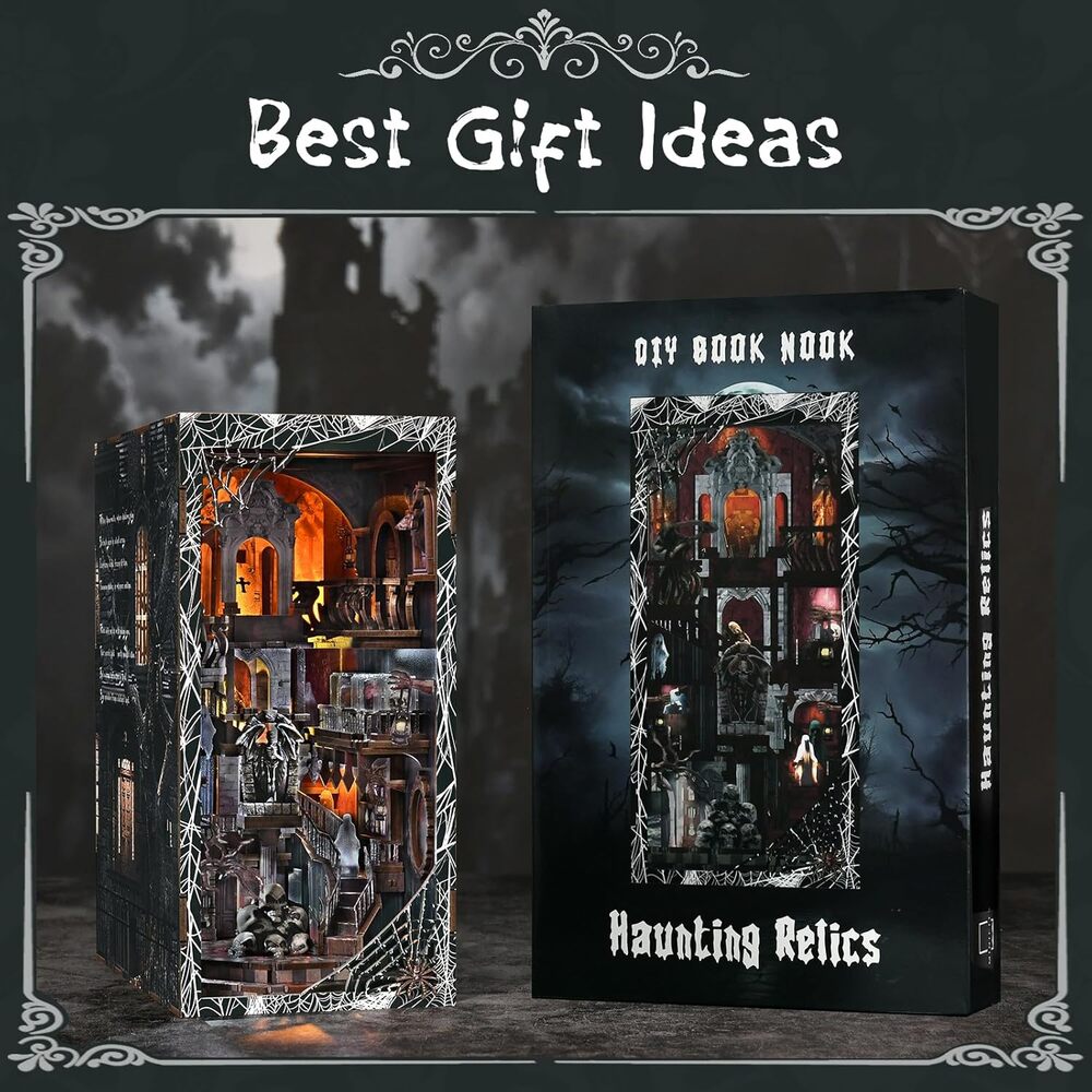 MiniCity Kit Book Nook - Maison de poupée miniature - Coin de livres pour adolescents et adultes - Avec housse anti-poussière - Bernini's Workshop MiniCity Kit Book Nook - Maison de poupée miniature - Coin de livres pour adolescents et adultes - Avec housse anti-poussière - Bernini's Workshop