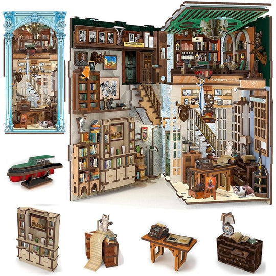 Ugeargeek DIY Book Nook Kit - Hemingway House