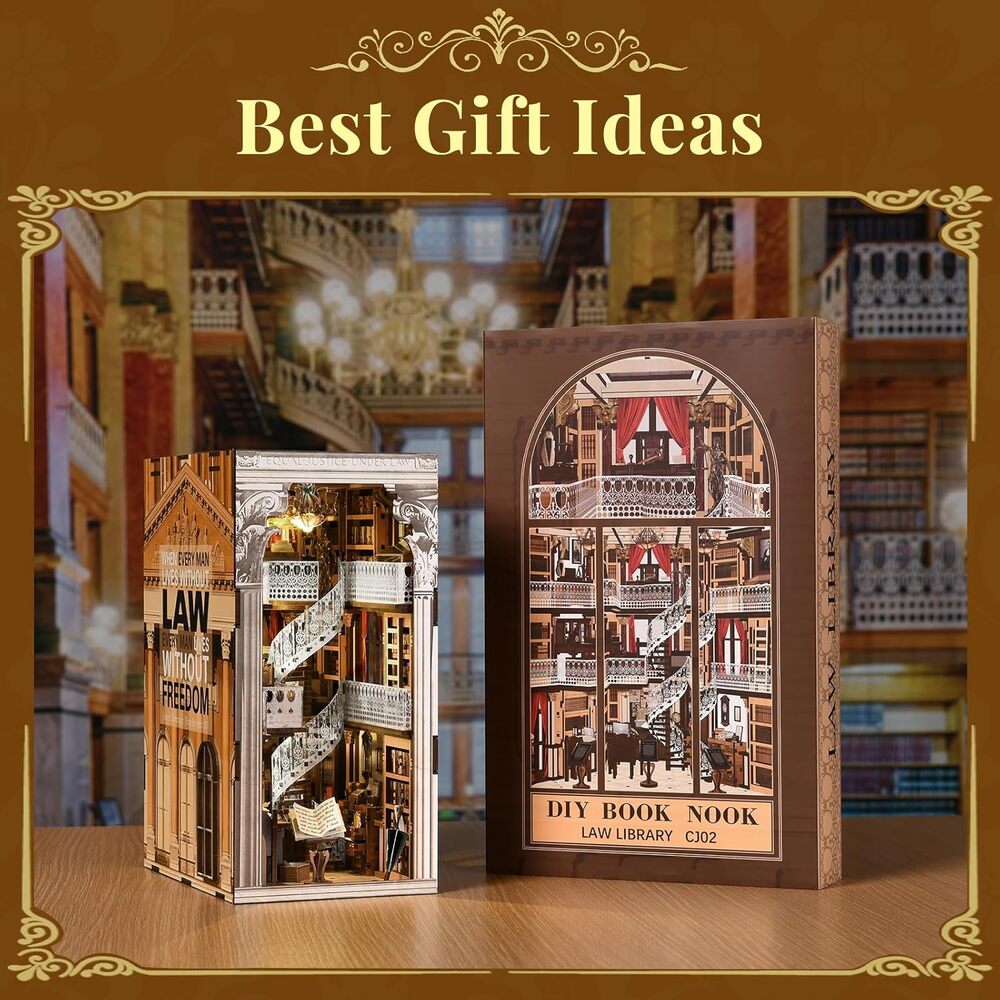 Ugeargeek DIY Book Nook Kit - Law Library