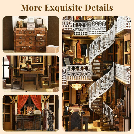 Ugeargeek DIY Book Nook Kit - Law Library