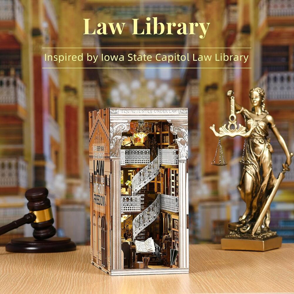 Ugeargeek DIY Book Nook Kit - Law Library